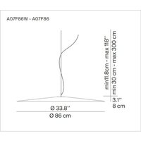 Luceplan Koinè LED-pendel filt 927 Ø86cm antracit