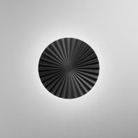 LED-væglampe Anadara, sort, Ø 50 cm, metal, CCT