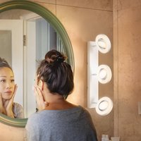 LEDVANCE Spot pour plafond LED Saturn, à 3 lampes, CCT, blanc