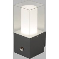 Searchlight Granada outdoor wall light with sensor, dark grey