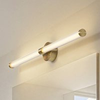 Lucande LED-vägglampa Melisa, guld, 90 cm, CCT, IP44