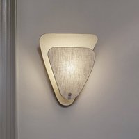 MARKET SET vägglampa Coquillage, krämfärgad, 33 cm, linne