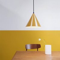 Dyberg Larsen Ron hanging light, glossy curry yellow