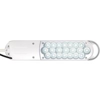 LED-bordslampa MAULatlantic, vit, höjd 38 cm, klämfot