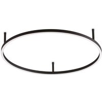 Ideallux Ideal Lux LED-taklampa Oracle Slim Ø 70 cm svart 3.000K