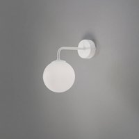 SOLLUX LIGHTING Applique murale Astral, blanc, saillie 22 cm, acier/verre