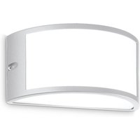 Ideallux Ideal Lux utomhusvägglampa Rex 1, grå, aluminium, IP44, E27