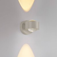 JUST LIGHT. GmbH JUST LIGHT. LED-vägglampa Chia, sand, järn, 3 000 K