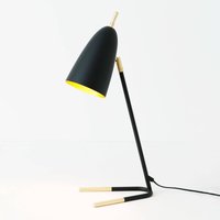 Holländer Obelisco table lamp, tiltable lampshade, black