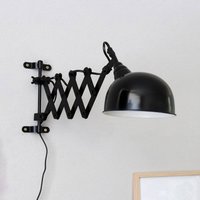 Steinhauer Yorkshire saxlampa för väggen, svart