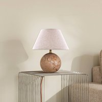 Globen Lighting bordslampa Castello, rosa/beige, höjd 28 cm