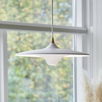 LOOM DESIGN Moja LED pendant light, Ø 42 cm, white