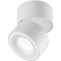 Egger DLS Deckenspot Clippo, weiß/weiß, Ø 10 cm, DALI, DTW