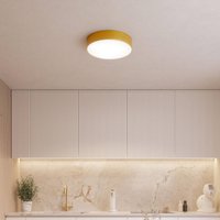 TEMAR LIGHTING Cleo ceiling light, Ø 20 cm, IP54, gold-coloured, metal, E27