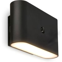 Briloner Applique murale LED rechargeable Chat, noir, 16 cm, plastique, capteur