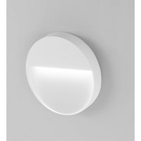 Egger Licht EGG DLS Utomhusvägglampa Vigo XL, vit Ø 20 cm aluminium 3.000 K