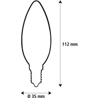 SEGULA LED Fire Flame Line E14 0,2W ljus vindpust rök 818