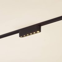 Lindby LED strip 48V Lumaro, black,6 points,2.4cm,dimmable
