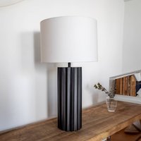 Markslöjd Lampe à poser Hashira avec abat-jour en tissu, noir