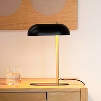Dyberg Larsen Mini Arch table lamp, black/brass, 32 cm