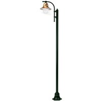 K.S. Verlichting 1 lampe sur mât Toscane 240 cm, vert