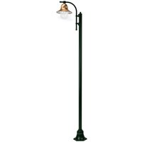 K.S. Verlichting 1-bulb Toscane 240 cm lamp post, green