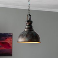 Opviq Saglam 3710 1-bulb hanging light Ø31cm gold antique