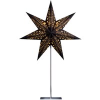 STERNTALER paper star, black, 7 points, Ø 45 cm, height 70 cm