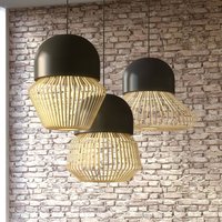 Forestier Anemos S pendant light, dark grey, Ø 35 cm, E27