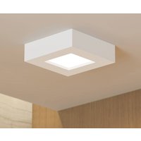 Prios LED-taklampa Alette, vit, 12,2 cm, dimbar