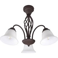 Trio Lighting Taklampa Rustica, rostfärgad, 3 lampor