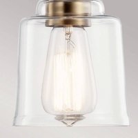 KICHLER Aivian pendant light, 1-bulb, weathered brass
