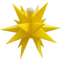 LED-Stern für innen 18-Zacker, Ø 12 cm gelb