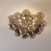 Maytoni Plafonnier Balbo, abat-jour gris fumée, 13 lampes