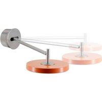 UMAGE LED-vägglampa Asteria Long, orange, stål, fast anslutning