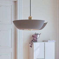 AYTM Cycnus pendant light, taupe, Ø 30 cm, aluminium, E27