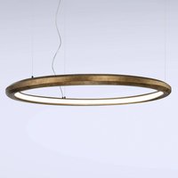 Marchetti LED pendant light Materica inside Ø 120 cm brass