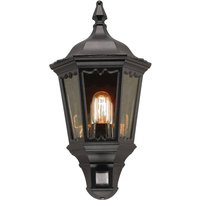 Elstead Applique d’extérieur Medstead, capteur, noire