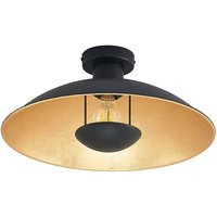Lindby Deckenlampe Narisara, Ø 40 cm, E27, schwarz-gold
