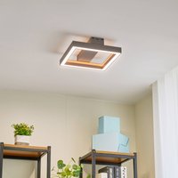 Lucande Smart LED ceiling light Tjado, 30 cm, white, RGBW