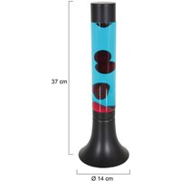 Steinhauer Lava lamp Volcan 3117, black, clear/red liquid, E14