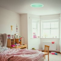 Briloner Slim LED panel RGBW effect Ø 29.3 cm, white