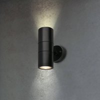 Briloner Utomhusvägglampa 3792025 svart plast upp/ned 2 x GU10