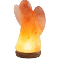 Wagner Life Saltlampa ängel liten, träsockel, USB-anslutning, bärnsten