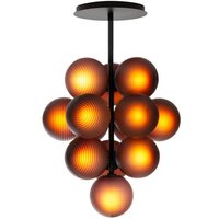 pulpo pendant light Stellar Grape Small, aubergine coloured