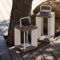 Les Jardins Solar lantern Teckalu, Duratek/white, 36.5cm