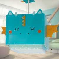 Dalber LITTLE DRAGON pendant light, blue/orange