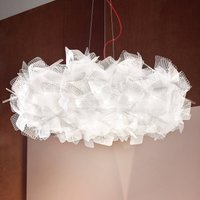 Slamp Clizia Pixel hanging lamp, red cable Ø 78 cm