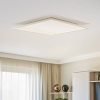 Panneau LED Livel de Lindby, 4000K, 62 cm x 62 cm, argent, métal