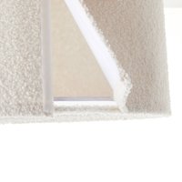 Brilliant Plafonnier Teddy, Ø 45 cm, beige, tissu/métal